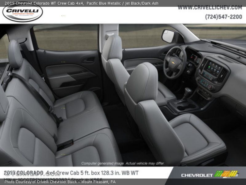 Pacific Blue Metallic / Jet Black/Dark Ash 2019 Chevrolet Colorado WT Crew Cab 4x4