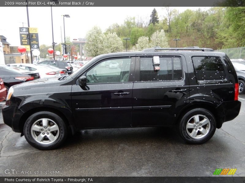 Formal Black / Gray 2009 Honda Pilot EX-L 4WD