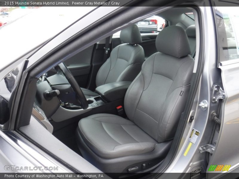 Pewter Gray Metallic / Gray 2015 Hyundai Sonata Hybrid Limited