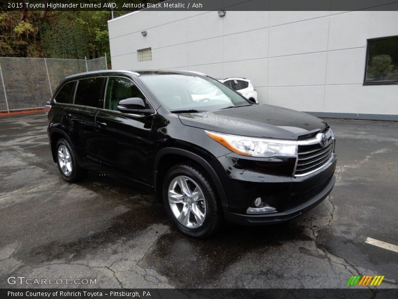 Attitude Black Metallic / Ash 2015 Toyota Highlander Limited AWD