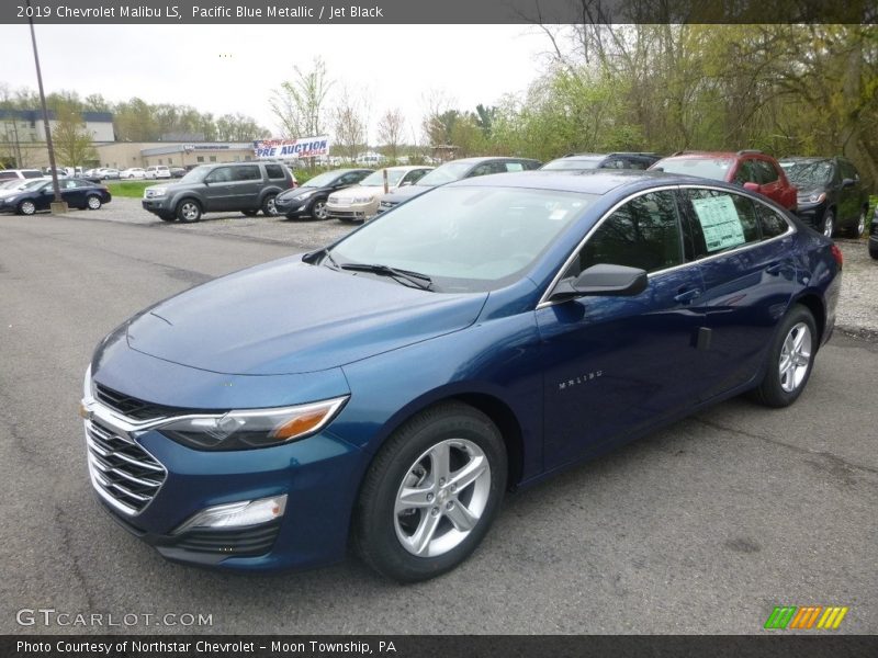 Pacific Blue Metallic / Jet Black 2019 Chevrolet Malibu LS
