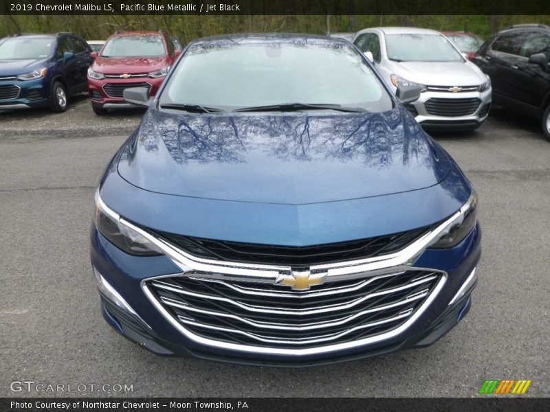 Pacific Blue Metallic / Jet Black 2019 Chevrolet Malibu LS
