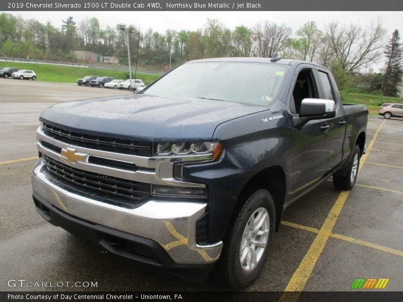 Northsky Blue Metallic / Jet Black 2019 Chevrolet Silverado 1500 LT Double Cab 4WD