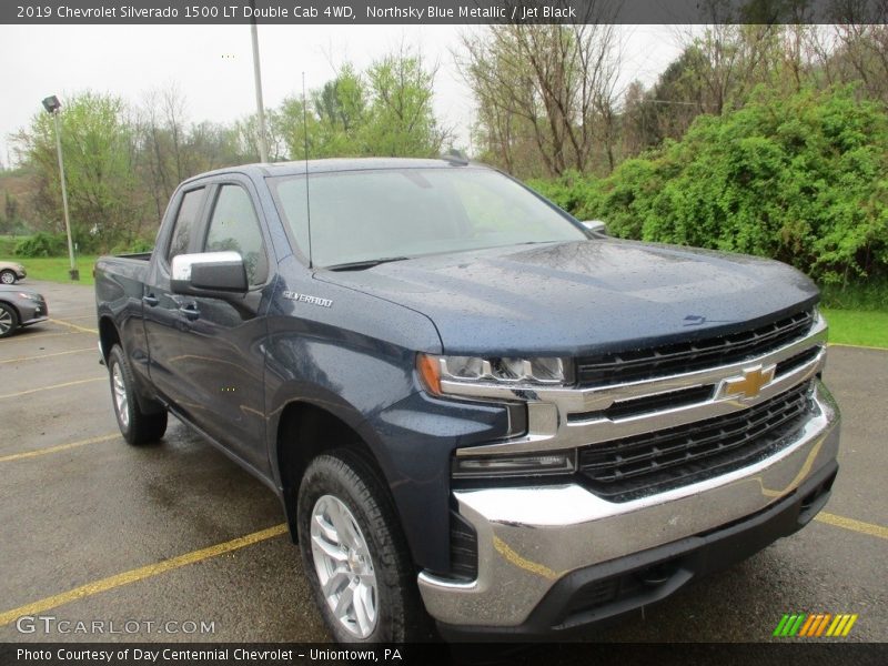 Northsky Blue Metallic / Jet Black 2019 Chevrolet Silverado 1500 LT Double Cab 4WD