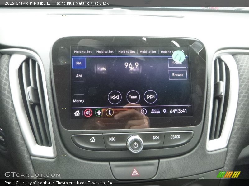 Pacific Blue Metallic / Jet Black 2019 Chevrolet Malibu LS