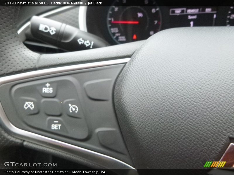 Pacific Blue Metallic / Jet Black 2019 Chevrolet Malibu LS