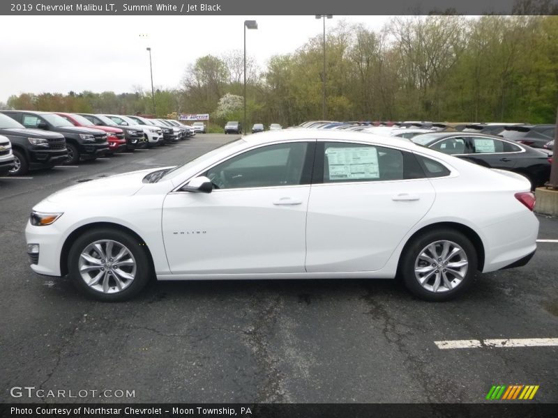 Summit White / Jet Black 2019 Chevrolet Malibu LT