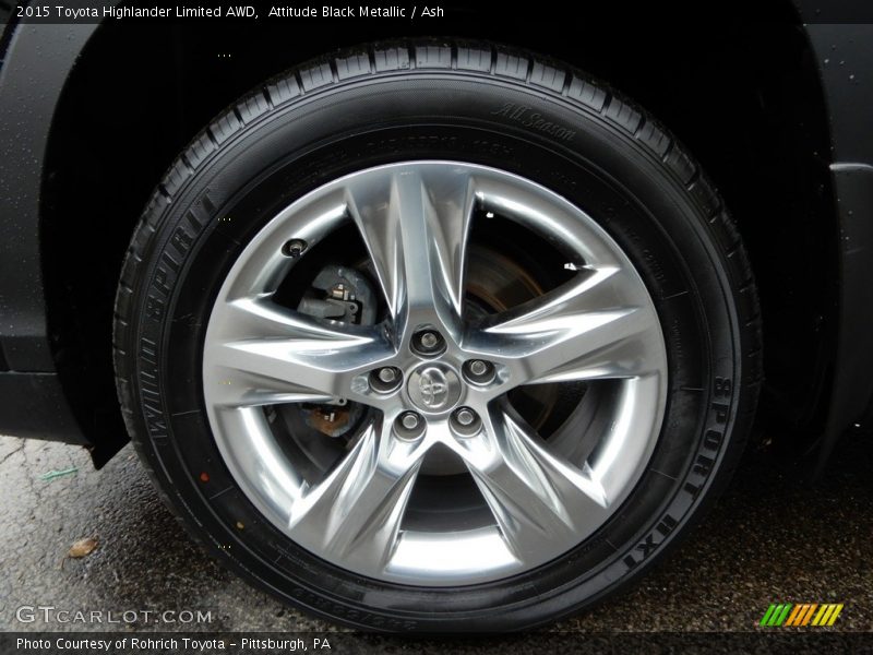 Attitude Black Metallic / Ash 2015 Toyota Highlander Limited AWD