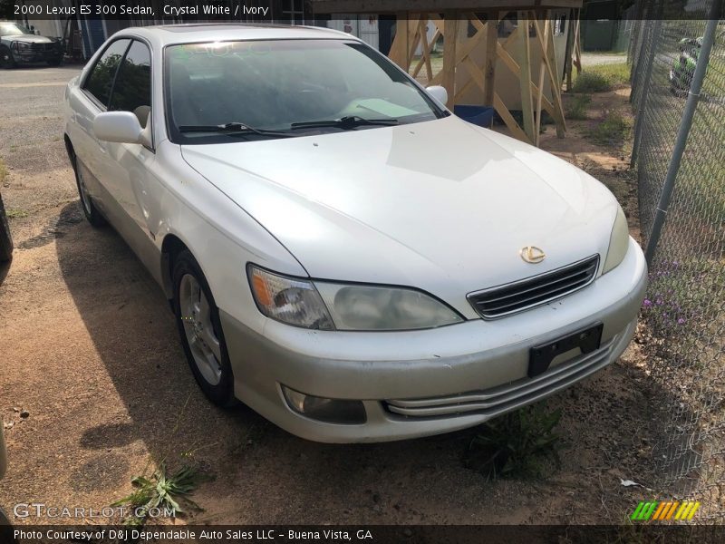 Crystal White / Ivory 2000 Lexus ES 300 Sedan