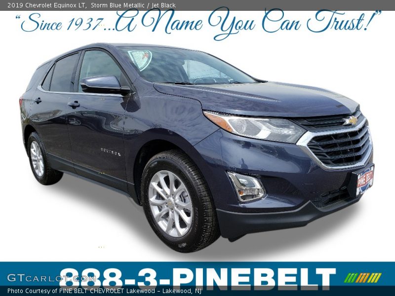 Storm Blue Metallic / Jet Black 2019 Chevrolet Equinox LT