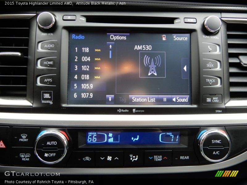 Attitude Black Metallic / Ash 2015 Toyota Highlander Limited AWD