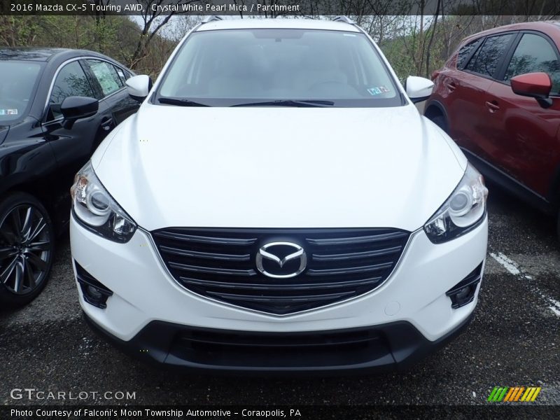 Crystal White Pearl Mica / Parchment 2016 Mazda CX-5 Touring AWD