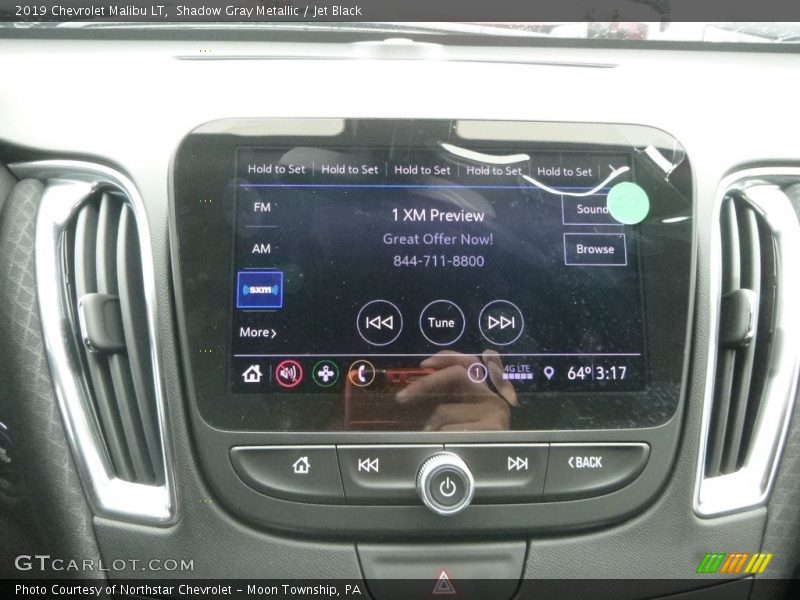 Shadow Gray Metallic / Jet Black 2019 Chevrolet Malibu LT