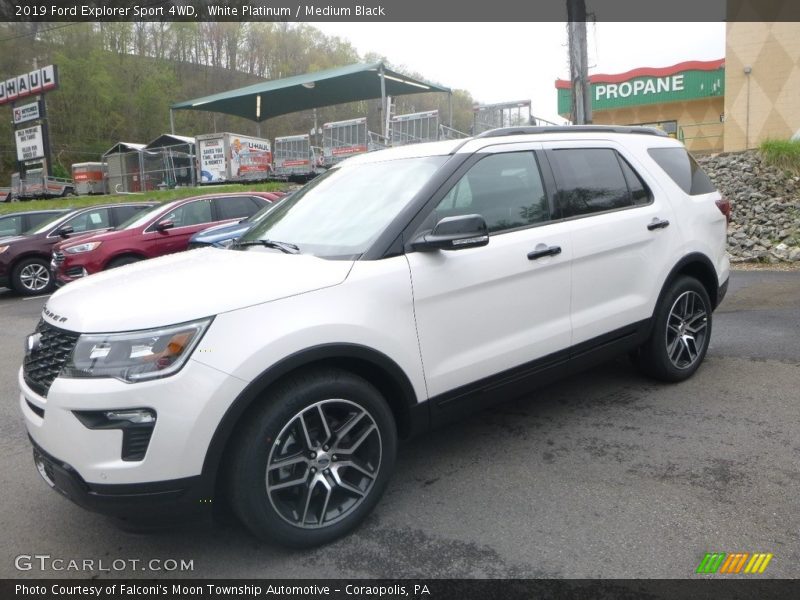 White Platinum / Medium Black 2019 Ford Explorer Sport 4WD