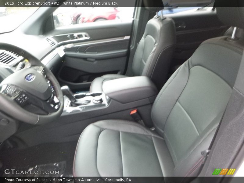 White Platinum / Medium Black 2019 Ford Explorer Sport 4WD