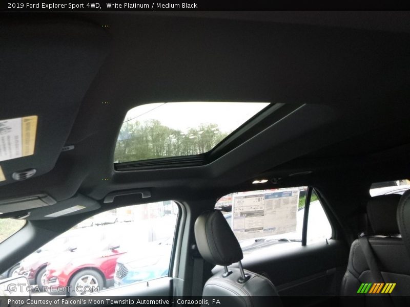 White Platinum / Medium Black 2019 Ford Explorer Sport 4WD