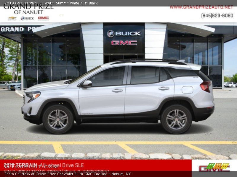 Summit White / Jet Black 2019 GMC Terrain SLE AWD