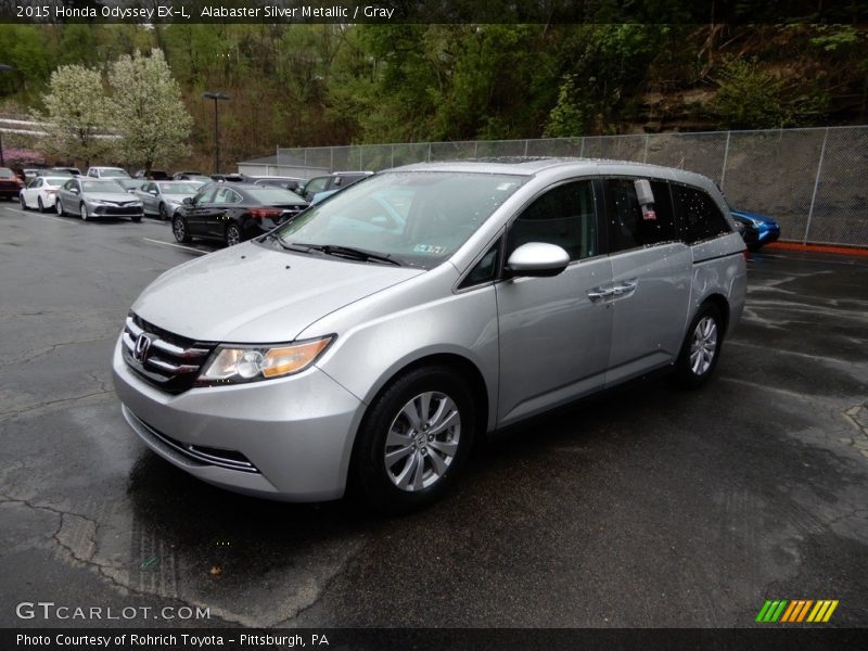 Alabaster Silver Metallic / Gray 2015 Honda Odyssey EX-L