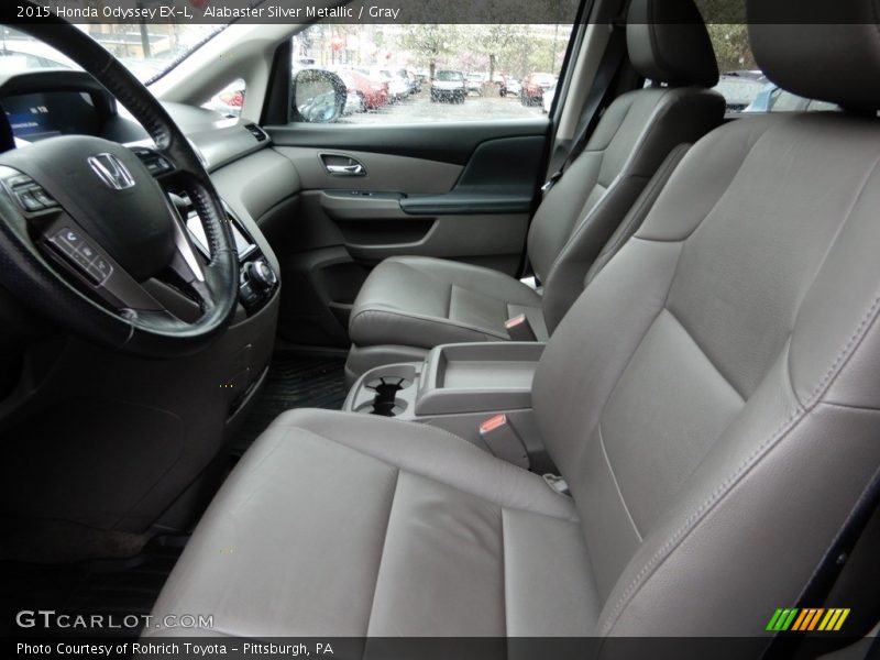 Alabaster Silver Metallic / Gray 2015 Honda Odyssey EX-L