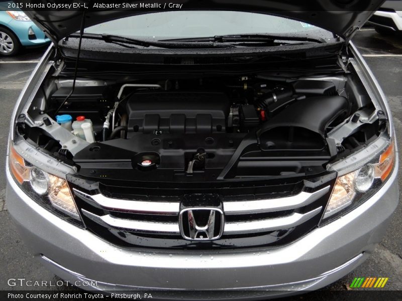 Alabaster Silver Metallic / Gray 2015 Honda Odyssey EX-L