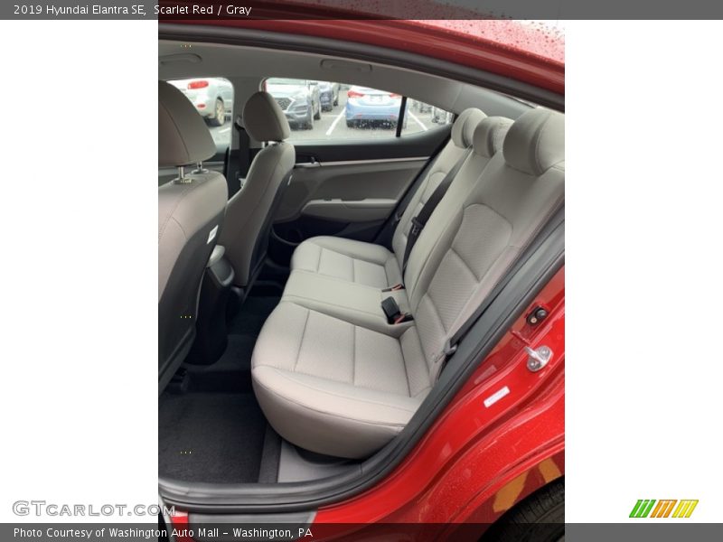 Scarlet Red / Gray 2019 Hyundai Elantra SE