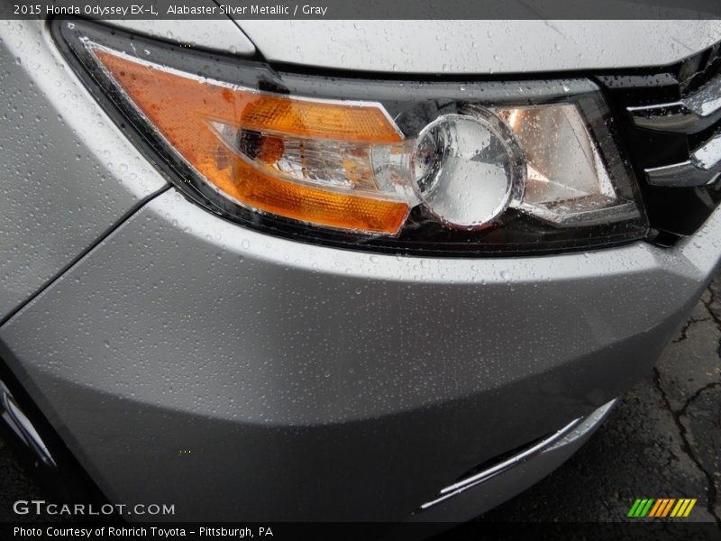 Alabaster Silver Metallic / Gray 2015 Honda Odyssey EX-L