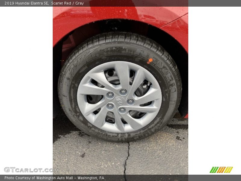 Scarlet Red / Gray 2019 Hyundai Elantra SE