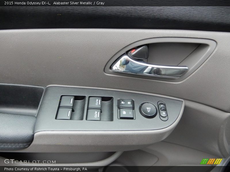Alabaster Silver Metallic / Gray 2015 Honda Odyssey EX-L