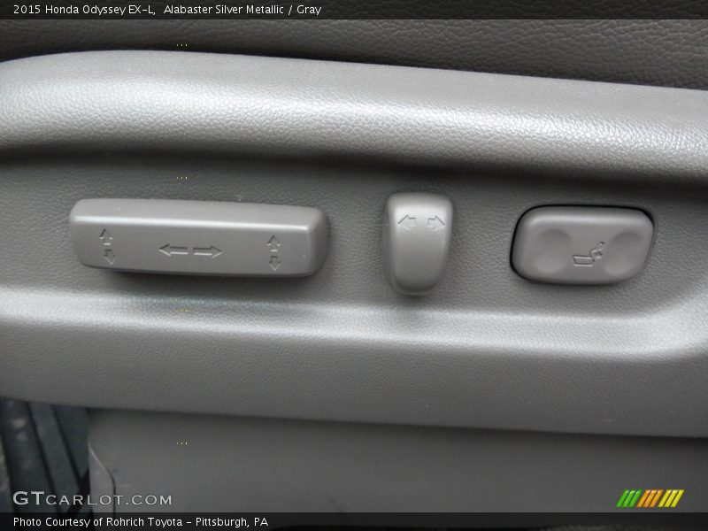 Alabaster Silver Metallic / Gray 2015 Honda Odyssey EX-L
