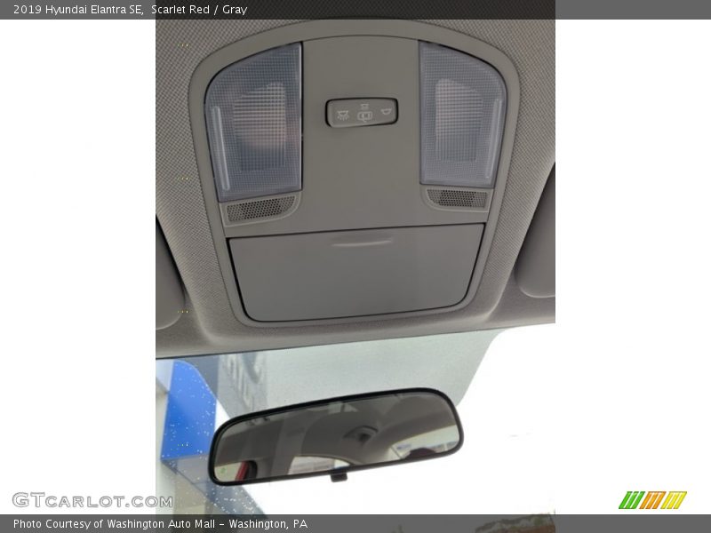 Scarlet Red / Gray 2019 Hyundai Elantra SE