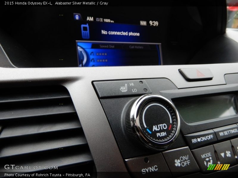 Alabaster Silver Metallic / Gray 2015 Honda Odyssey EX-L