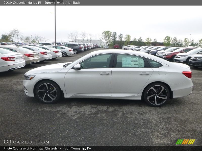 Summit White / Jet Black 2019 Chevrolet Malibu RS