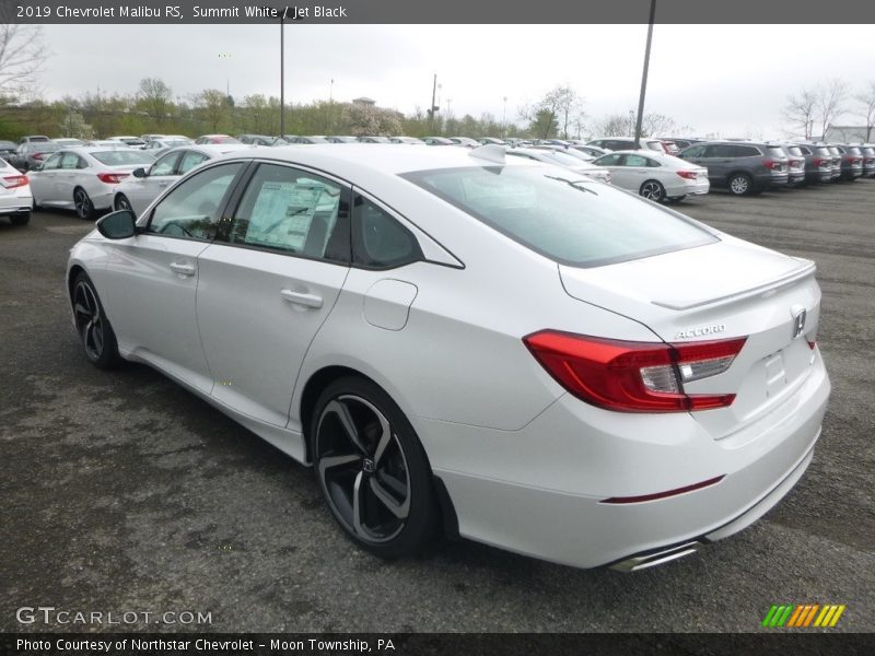 Summit White / Jet Black 2019 Chevrolet Malibu RS
