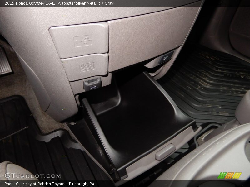 Alabaster Silver Metallic / Gray 2015 Honda Odyssey EX-L