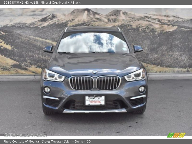 Mineral Grey Metallic / Black 2016 BMW X1 xDrive28i