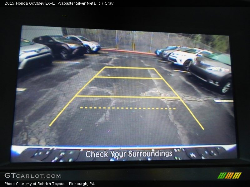 Alabaster Silver Metallic / Gray 2015 Honda Odyssey EX-L