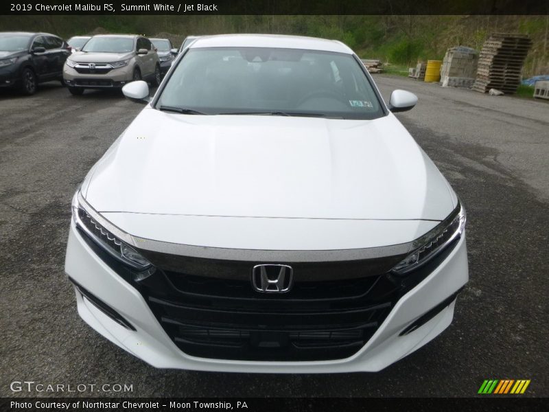 Summit White / Jet Black 2019 Chevrolet Malibu RS