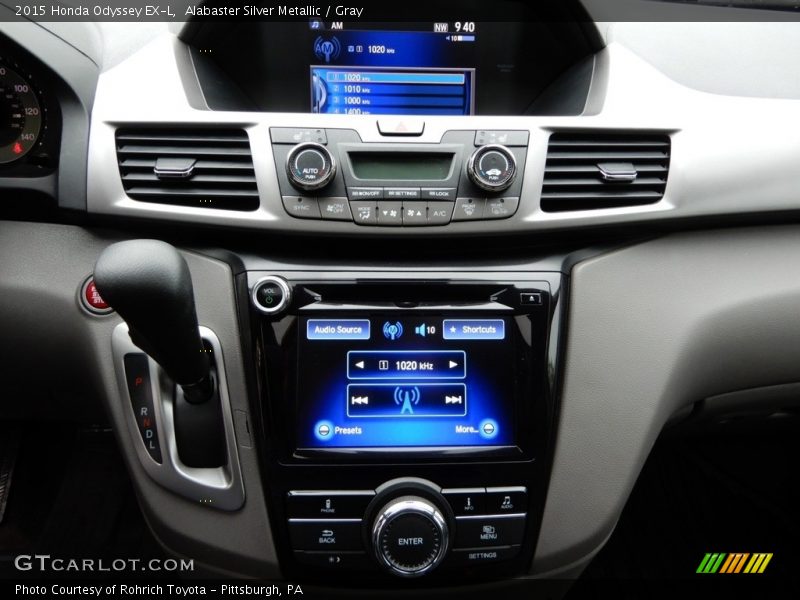 Alabaster Silver Metallic / Gray 2015 Honda Odyssey EX-L
