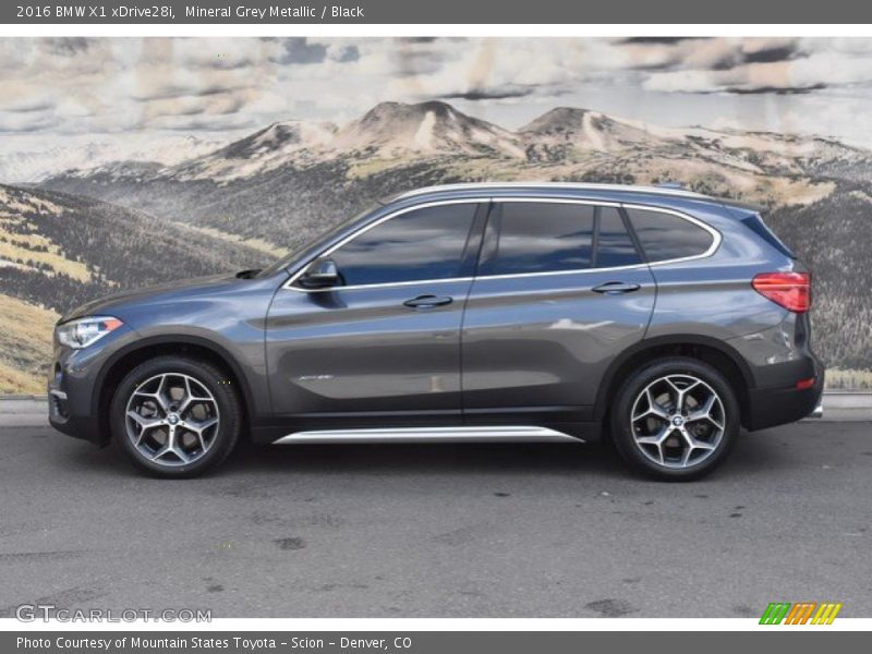 Mineral Grey Metallic / Black 2016 BMW X1 xDrive28i