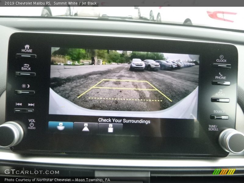 Summit White / Jet Black 2019 Chevrolet Malibu RS