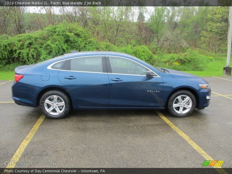 Pacific Blue Metallic / Jet Black 2019 Chevrolet Malibu LS