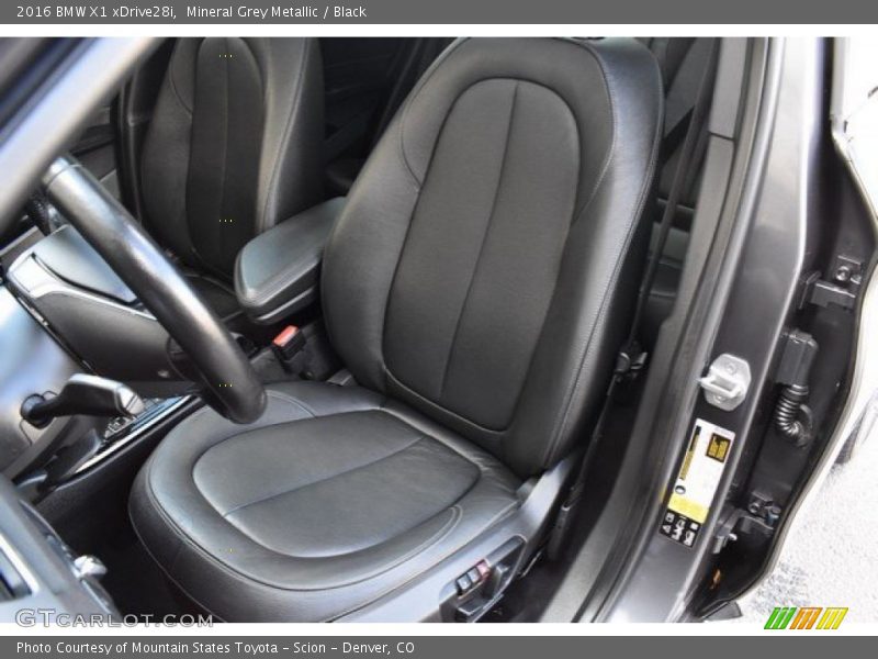 Mineral Grey Metallic / Black 2016 BMW X1 xDrive28i