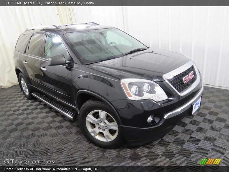 Carbon Black Metallic / Ebony 2012 GMC Acadia SLE