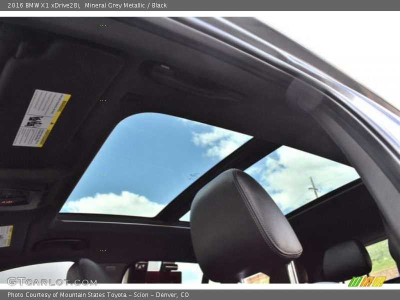 Mineral Grey Metallic / Black 2016 BMW X1 xDrive28i