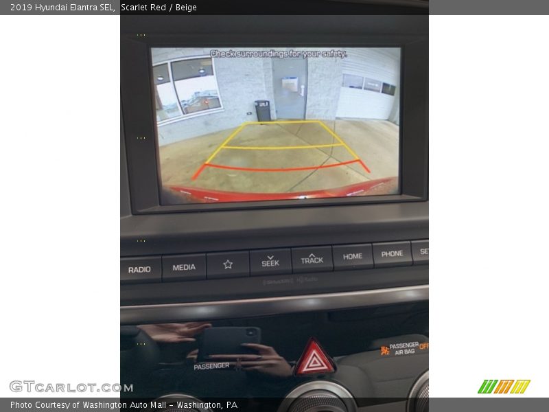 Scarlet Red / Beige 2019 Hyundai Elantra SEL
