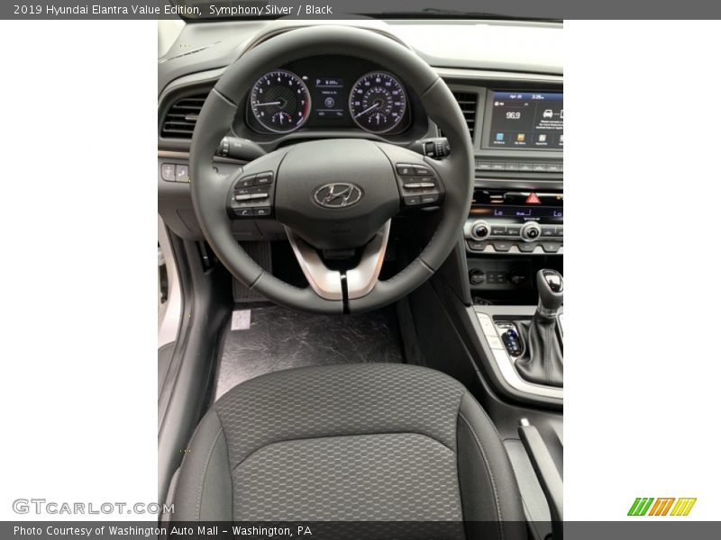 Symphony Silver / Black 2019 Hyundai Elantra Value Edition