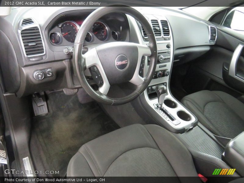 Carbon Black Metallic / Ebony 2012 GMC Acadia SLE