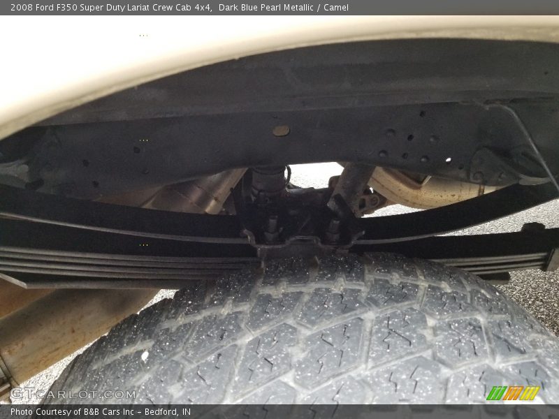 Dark Blue Pearl Metallic / Camel 2008 Ford F350 Super Duty Lariat Crew Cab 4x4