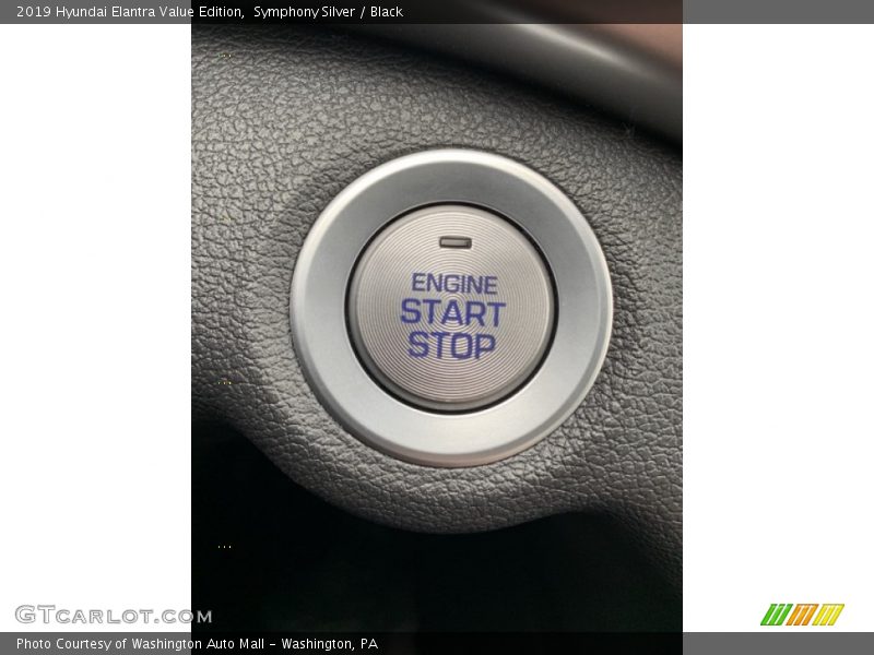 Symphony Silver / Black 2019 Hyundai Elantra Value Edition