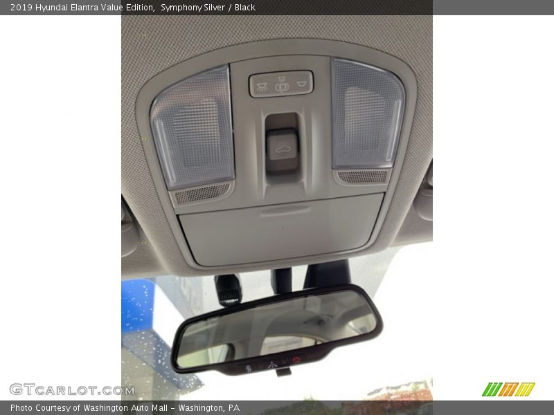 Symphony Silver / Black 2019 Hyundai Elantra Value Edition